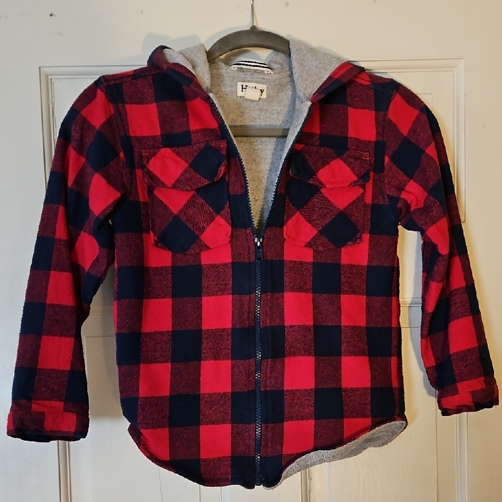 Fleece Lined Flannel Hadley Zip Up